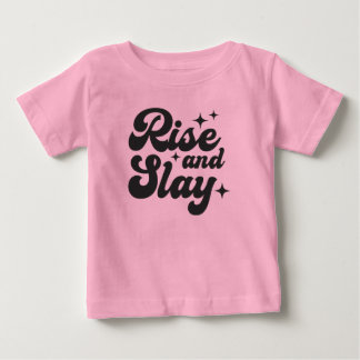 Camiseta De Bebé Cita Chica divertida de Rise y Slay