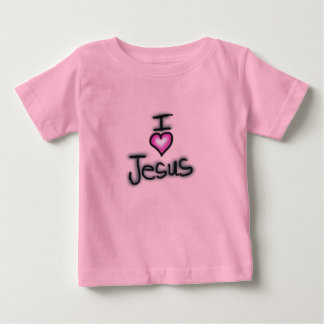 Camiseta De Bebé Cita cristiana amo a Jesús