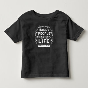 Camiseta De Bebé Cita cristiana inspiradora de Proverbios 15:15