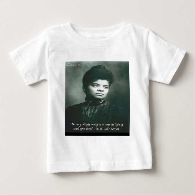 Camiseta De Bebé Cita De Bienes Y Verdad De Ida B (Anverso)