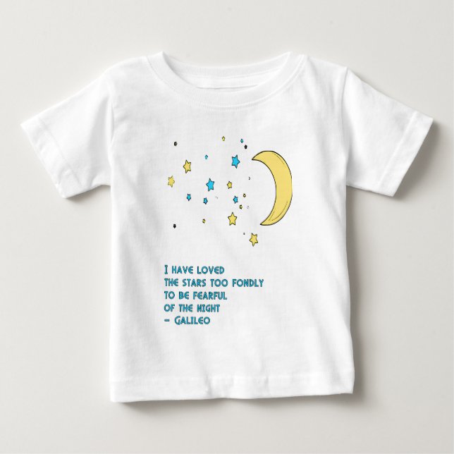 Camiseta De Bebé Cita de Galileo Stars (Anverso)
