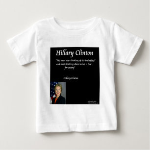 Camiseta De Bebé Cita de "individuos" de Hillary Clinton
