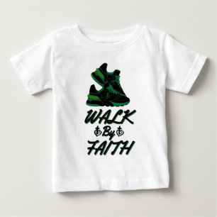 Camiseta De Bebé Cita De La Biblia Camina Por La Fe