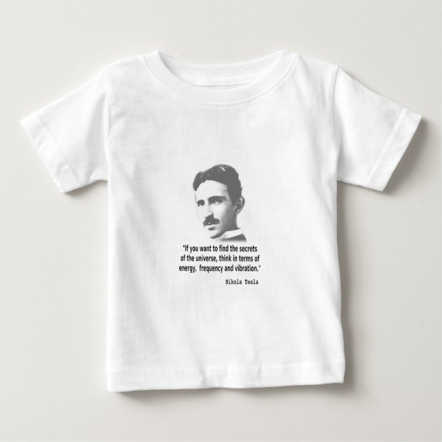 Camiseta De Bebé Cita De Nikola Tesla (Anverso)