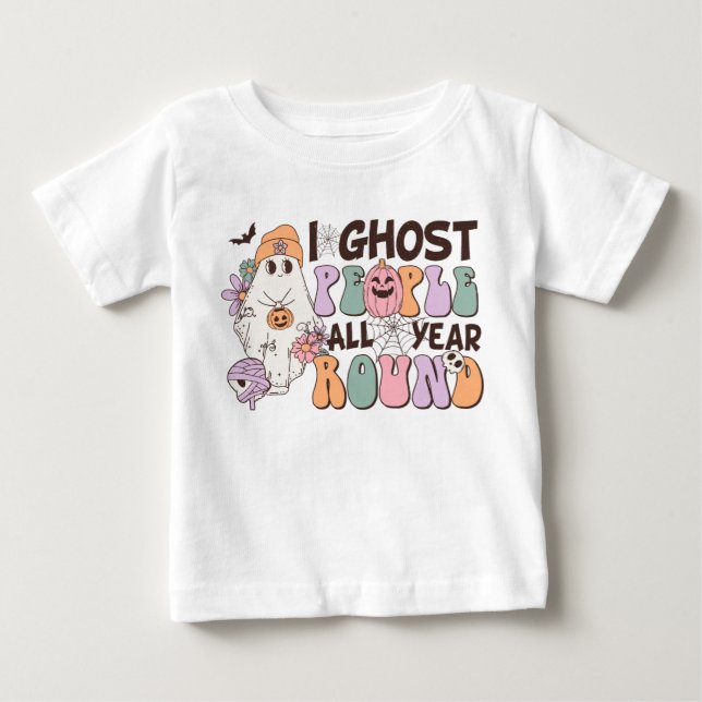 Camiseta De Bebé Cita de Retro-Halloween- (Anverso)