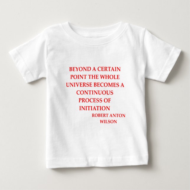 Camiseta De Bebé cita de Roberto Antón wilson (Anverso)