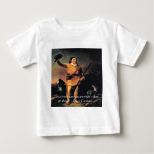 Camiseta De Bebé Cita de sabiduría "Adelante" de Davy Crocket