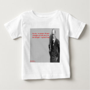 Camiseta De Bebé Cita de Sigmund Freud famosa por su "Lucha"