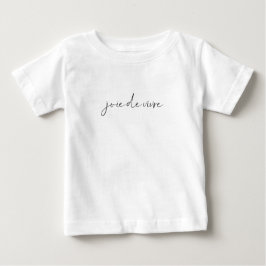 Camiseta De Bebé Cita de texto francesa joie de Vivre Cute