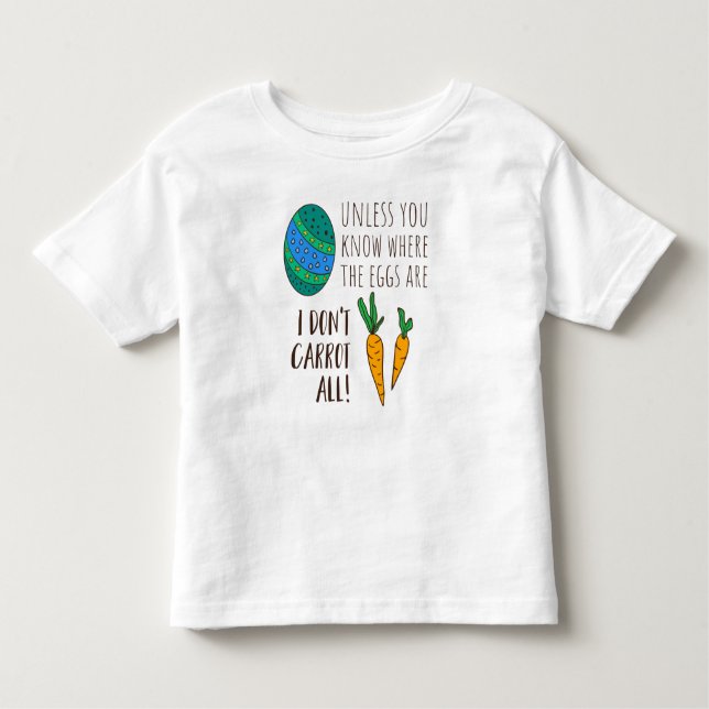 Camiseta De Bebé Cita divertida de Pascua diciendo Personalizado de (Anverso)