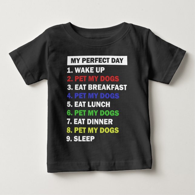 Camiseta De Bebé Cita divertida para el amante del perro  (Anverso)