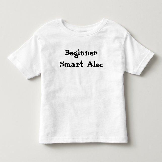 Camiseta De Bebé Cita divertida para un principiante listo (Anverso)