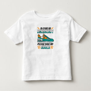 Camiseta De Bebé Cita divertida - Salve mis zapatos
