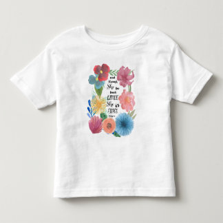 Camiseta De Bebé Cita feroz de Shakespeare con las flores de la