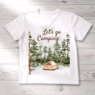 Camiseta De Bebé Cita personalizada Camping acuático en la naturale