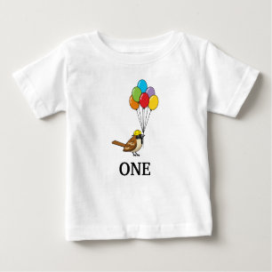 Camiseta De Bebé Cita resplandeciente con globos Cumpleaños   Perso