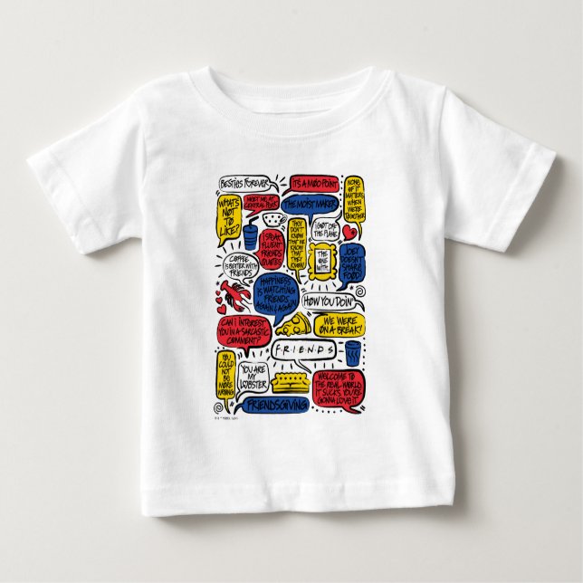 Camiseta De Bebé Citas de amigos™ (Anverso)