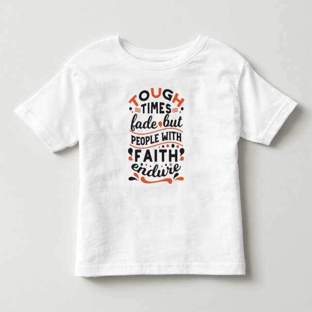 Camiseta De Bebé Citas de tiempos difíciles que se desvanecen pero  (Anverso)