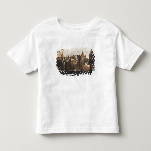 Camiseta De Bebé Ciudad con un puente quebrado (Anverso)