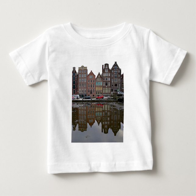 Camiseta De Bebé Ciudad de Amsterdam (Anverso)
