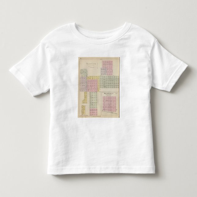 Camiseta De Bebé Ciudad de Ness, Grainfield, Kansas (Anverso)