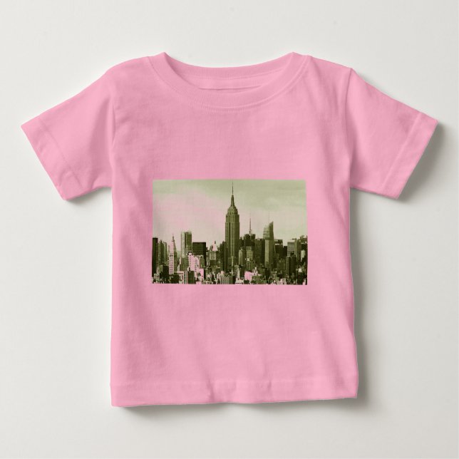 Camiseta De Bebé Ciudad de Nueva York (Anverso)