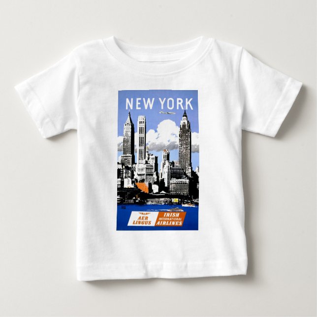 Camiseta De Bebé Ciudad de Nueva York (Anverso)