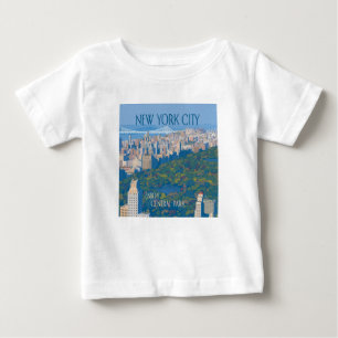 Camiseta De Bebé Ciudad de Nueva York   Disfrutar de Central Park
