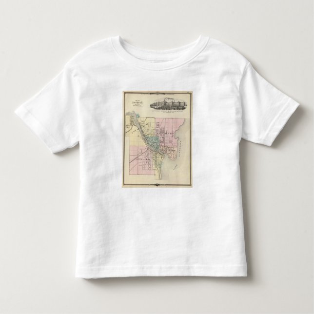 Camiseta De Bebé Ciudad de Oshkosh, asiento de condado del (Anverso)