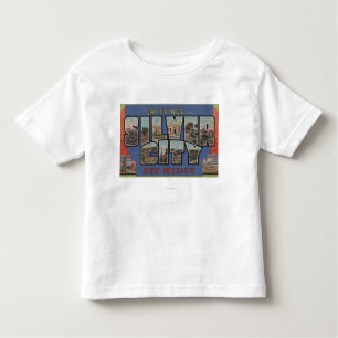 Camiseta De Bebé Ciudad de plata, New México - escenas grandes de