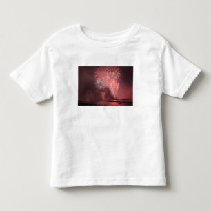 Camiseta De Bebé Ciudad de Quebec, Quebec, Canadá. Fuegos artificia