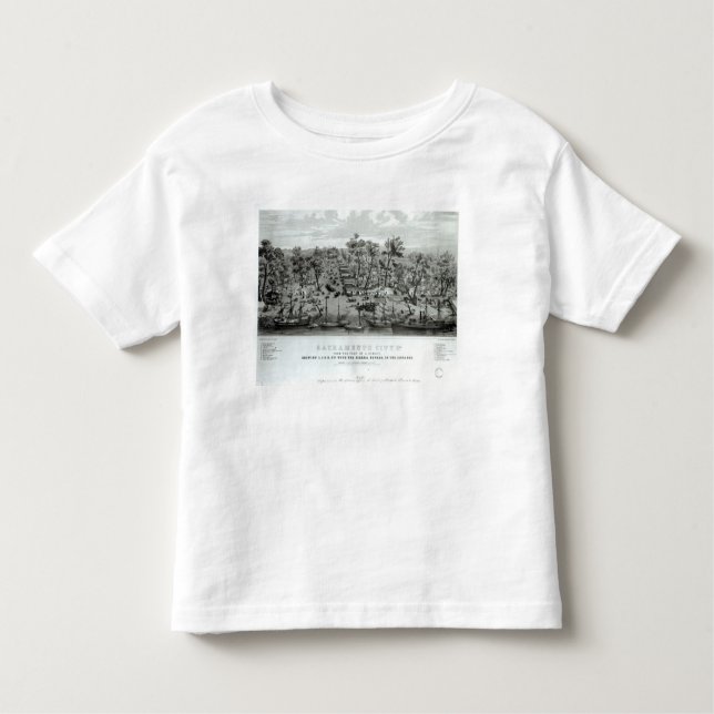 Camiseta De Bebé Ciudad de Sacramento, California (Anverso)