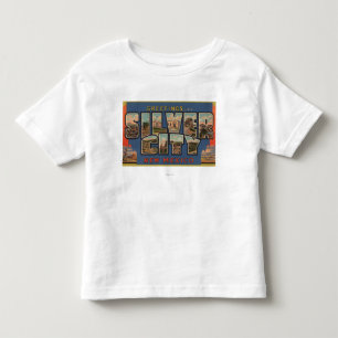 Camiseta De Bebé Ciudad de Silber, New México - escenas grandes de
