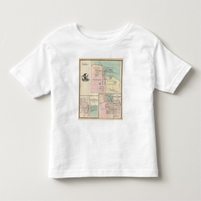 Camiseta De Bebé Ciudad de Waupaca, pueblo de Winneconne (Anverso)