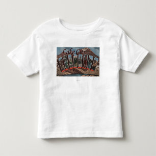 Camiseta De Bebé Ciudad del lago, Colorado - escenas grandes de la
