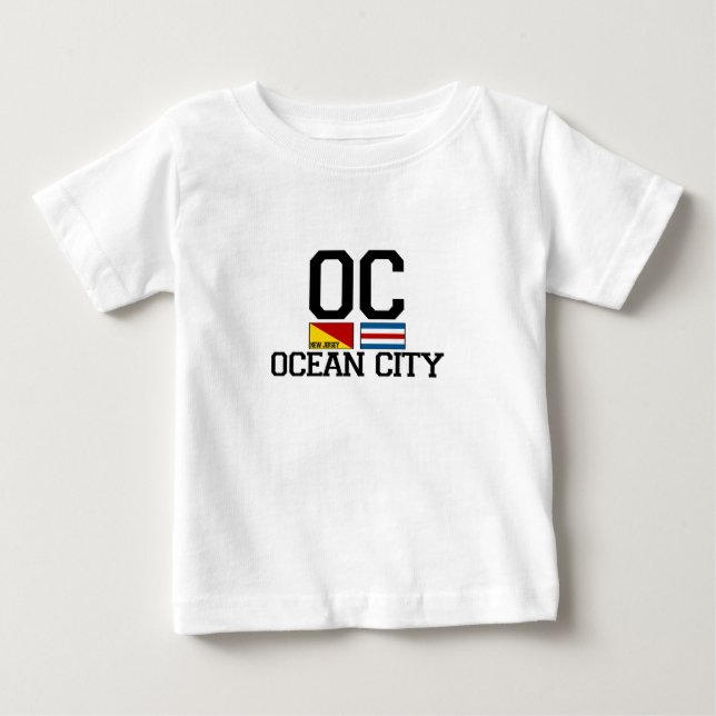 Camiseta De Bebé Ciudad del Océano. (Anverso)