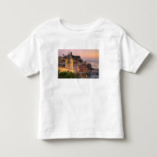 Camiseta De Bebé Ciudad en la ladera de Vernazza por la noche, Cinq