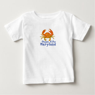 Camiseta De Bebé Ciudad Maryland del océano