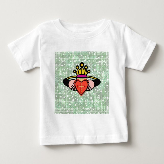 Camiseta De Bebé Claddagh. (Anverso)