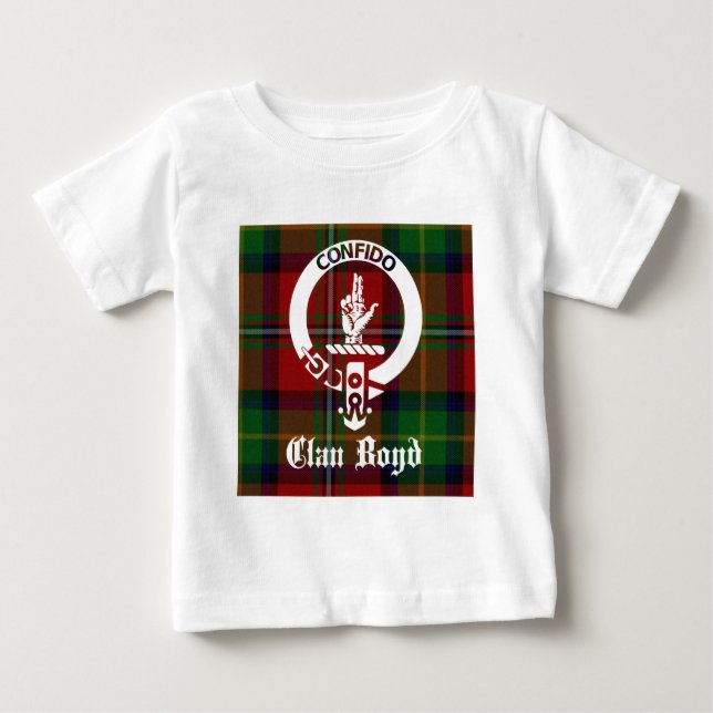 Camiseta De Bebé Clan Boyd Escudo Tartan (Anverso)