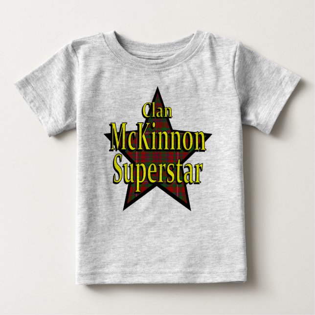 Camiseta De Bebé Clan McKinnon Superstar Infant Organic Creeper (Anverso)