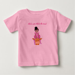 Camiseta De Bebé ClaraBelle Blue 3-Snap Creeper con Tutu PINK