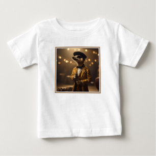 Camiseta De Bebé "Claro de luna de suricata: una serenata de croone