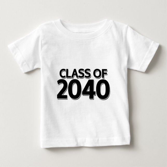 Camiseta De Bebé Clase de 2040 (Anverso)