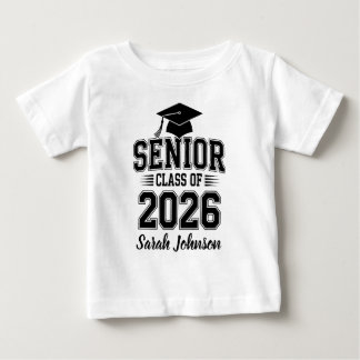 Camiseta De Bebé Clase Graduada 2026 Personalizado Nombre