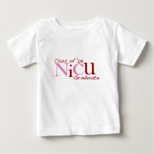 Camiseta De Bebé Clase graduada de NICU de '09 (rosa)