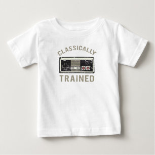 Camiseta De Bebé Clásicamente Entrenado Videojuego Retro Contro