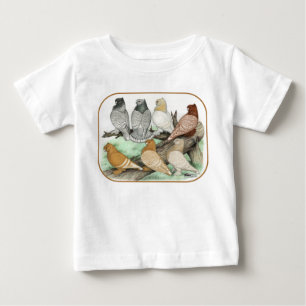 Camiseta De Bebé Clásico Frill Pigeons Blondinettes