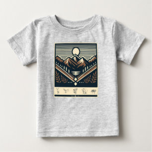 Camiseta De Bebé Clásico/vintage al aire libre/salvaje