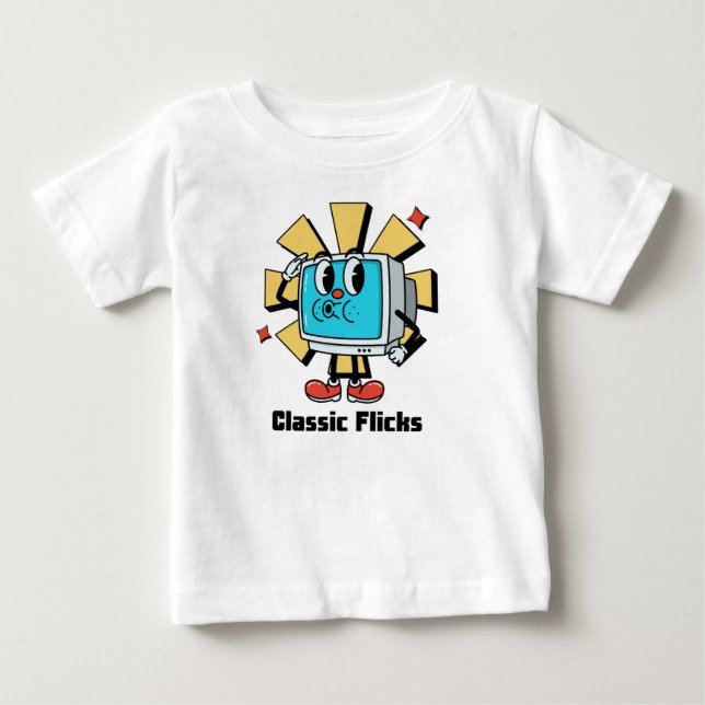 Camiseta De Bebé Clásicos de la pantalla (Anverso)